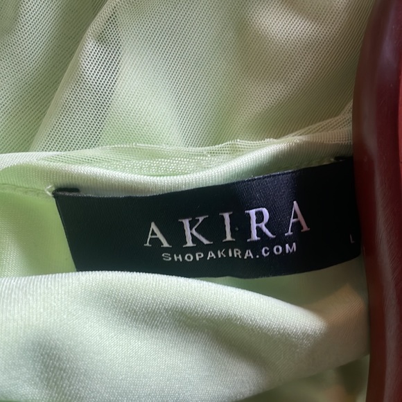 AKIRA Imogen Ruched Mesh Square Neck Top - Picture 2 of 4